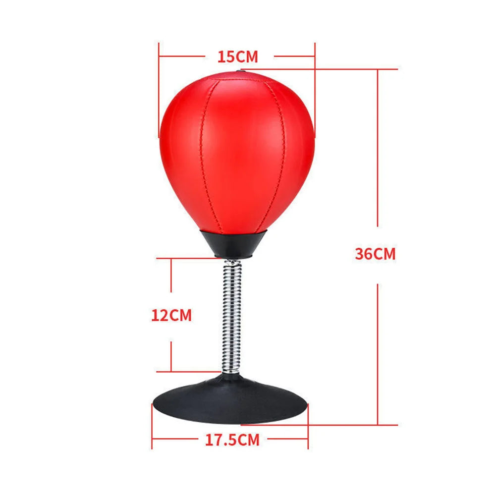 PU Desktop Boxing Ball Stress Relief Fighting Speed Training Punching Bag Muay Tai MMA Exercise Suction Table Boxing Punch Ball