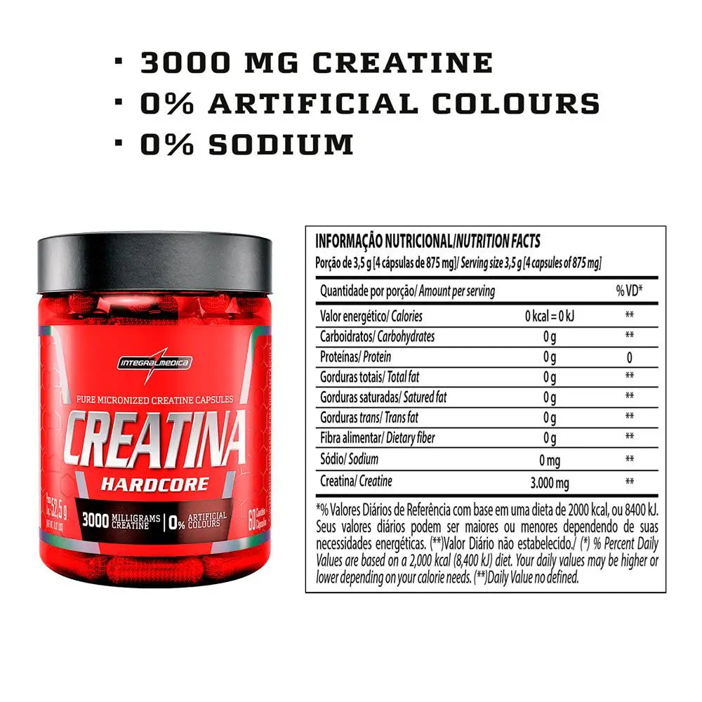 Creatine 60 Caps Integralmedica