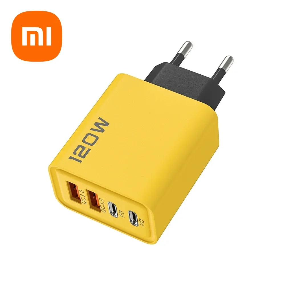 Cargador USB C PD de 4 puertos Xiaomi, carga rápida 3.0, tipo C, adaptador de carga rápida