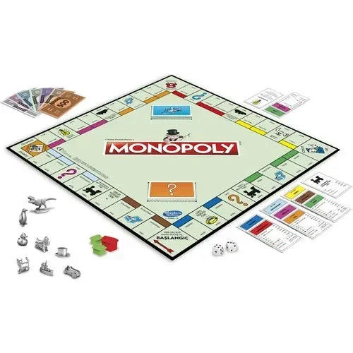 Monopoly Classic Board Game Fast Dealing Property Trading New Token Family Party Table Game for Kids Adults Gift