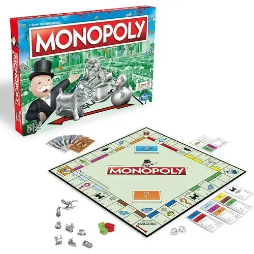 Monopoly Classic Board Game Fast Dealing Property Trading New Token Family Party Table Game for Kids Adults Gift