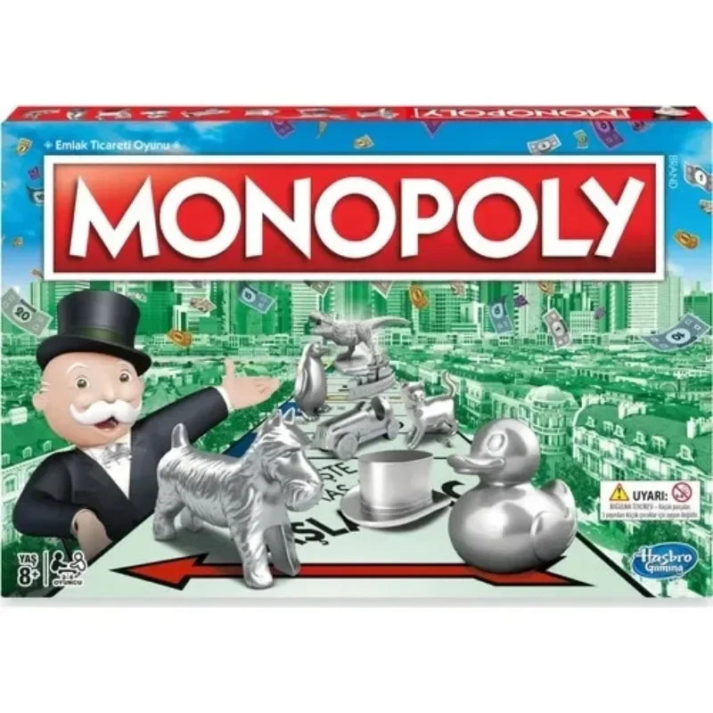 Monopoly Classic Board Game Fast Dealing Property Trading New Token Family Party Table Game for Kids Adults Gift